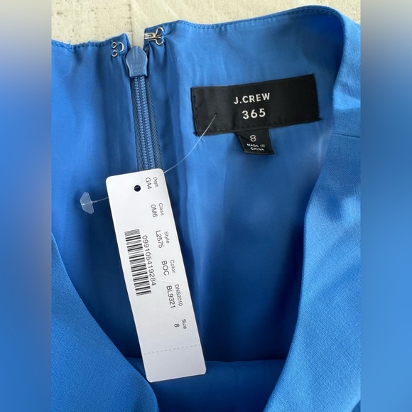 J Crew 365 Sleeveless Sheath Dress in Elegant Blue NWT size 8 - Picture 8 of 9